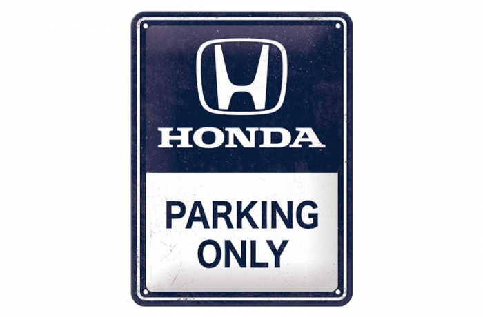 Blechschild "Honda Parking Only" - 20 x 15cm